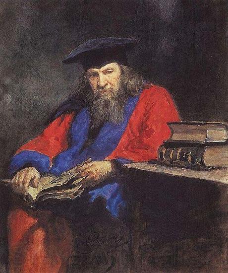 Ilya Repin Portrait of Mendeleev